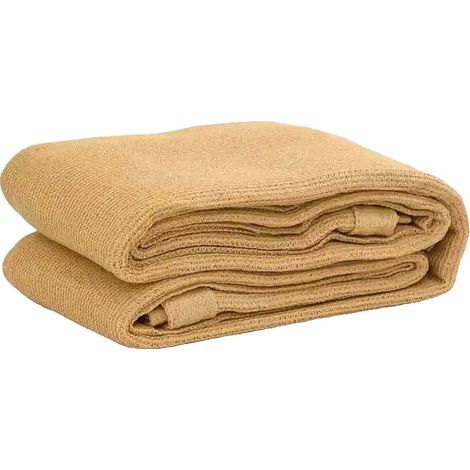 Esterilla para tienda de campaña, de algodón PE resistente, ideal para usar en patios y acampadas, AMARILLA (1/2)