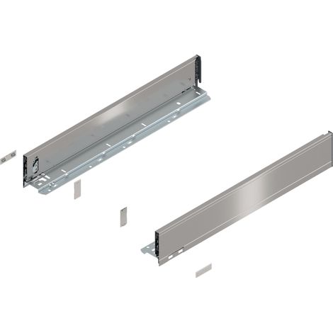 Blum LBX Zargen pure H= 90,3mm NL 550mm,  Inox (1/5)