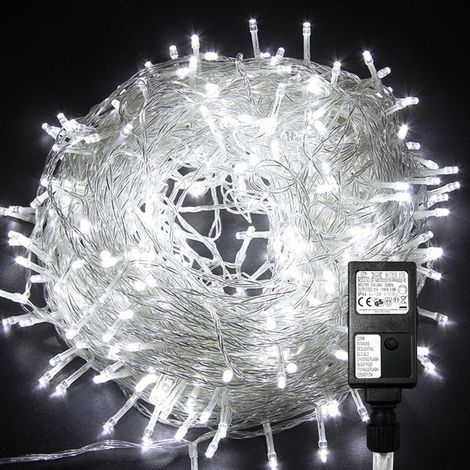 SWANEW 10M 100 Luci a stringa Bianco freddo 8 modalità di illuminazione Party Garden Decorazione per esterni per interni Luci di Natale IP44 (1/5)