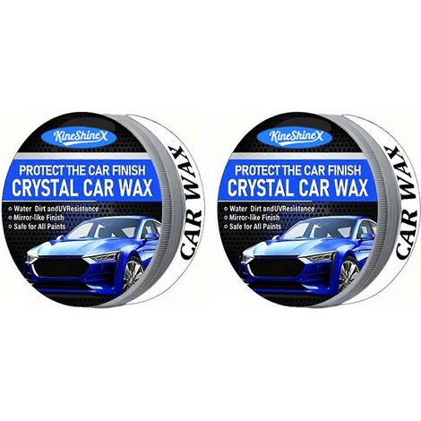 Cire de revêtement céramique hydrophobe pour véhicules : couche de cristaux durable, protection supérieure, idéale pour une finition impeccable et une protection optimale lors des longs trajets (2 piè (1/4)
