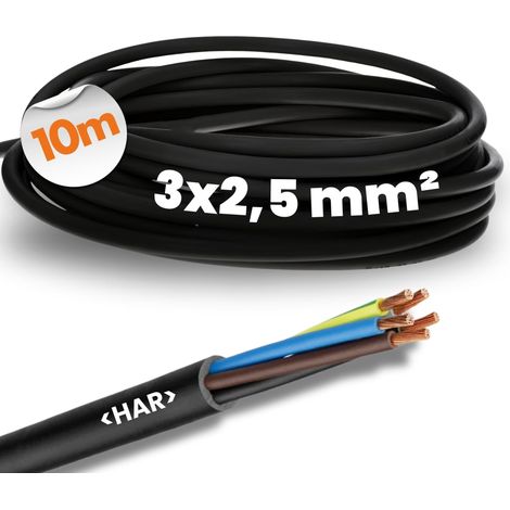 LAPP 1600209 H05RR-F CÂBLE EN CAOUTCHOUC FLEXIBLE AVEC CONDUCTEUR DE PROTECTION - CÂBLE FIN EN CAOUTCHOUC POUR L'INTÉRIEUR - POU