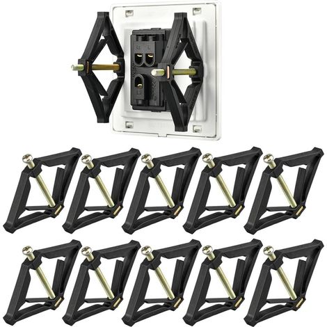 10 pezzi 86 tipo aste di supporto per cassette accessori per elettricisti supporto per scatola presa a muro strumento di riparazione (1/5)
