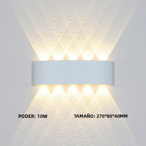 Applique murale LED étanche IP65 (blanc froid 10 W), lampe de jardin en aluminium (1/5)