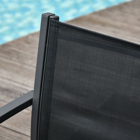 Mobili da giardino easycomfort set 4 pezzi metallo vetro temperato (1/5)
