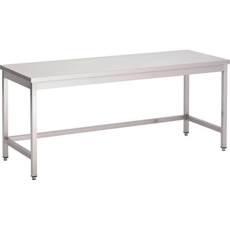 Table de Travail Inox Sans Sous Tablette - Gamme 600 mm - Combisteel (1/2)