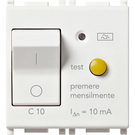 Interruttore MT differenziale 1P+N C10 10mA vimar 14411.10