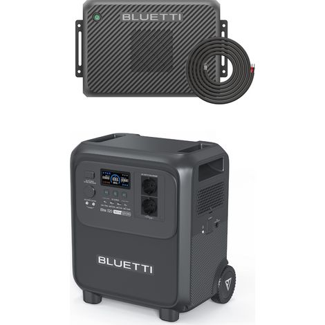 Kit BLUETTI Elite 320 con Charger 2 , Cargador DC Doble 1220 W , 3200 Wh, Generador Solar 2x1800W