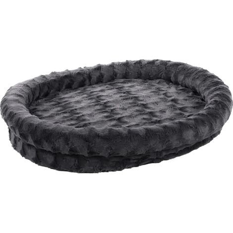 Lit pour Chien Chat Gris - Coussin pour Chien Chat - Panier pour Chien Chat - 78x62x14cm - Lavable - Fond Anti-dérapant - Housse Amovible - Lieu de Couchage Doux et Confortable (1/3)