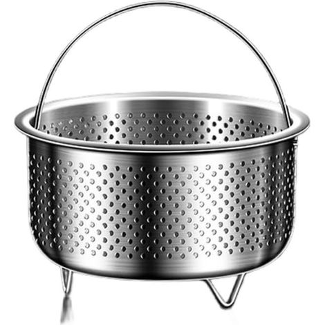 Support vapeur pour légumes en acier inoxydable 304 13,3 cm (A) En acier inoxydable 304, résistant à la rouille, convient aux casseroles de 15 cm, passe au lave-vaisselle (1/5)