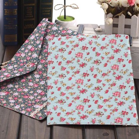 Sobres de colores con estampado floral - 32,5 cm x 23,5 cm - 4 unidades (1/4)
