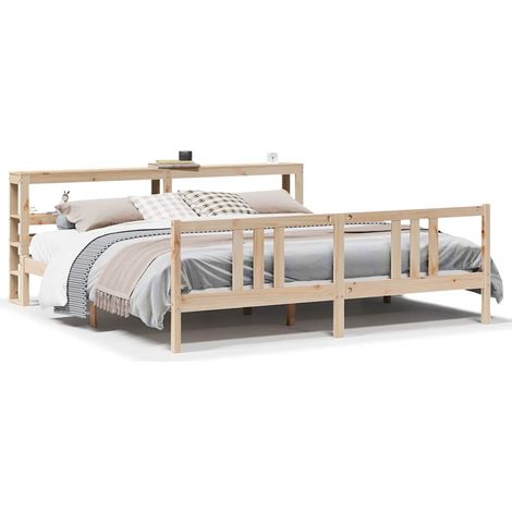 Lit double,Lit adulte,Cadre de lit avec tête de lit sans matelas 200x200 cm CFW8526354 (1/5)