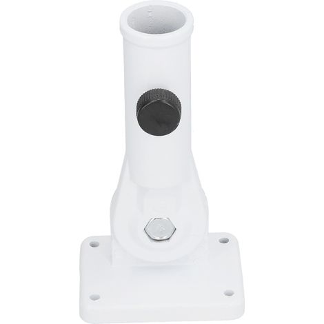 Support de mât drapeau en aluminium, fixation murale mono-trou, orientable multi-positions, robuste et légère, pour hampe standard, usage extérieur (1/5)