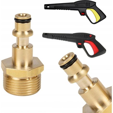 Adaptador M22 Para Manguera Lavor – Latón Resistente Rosca M22x1,5 Compatible Con Pistolas Lavor (1/4)