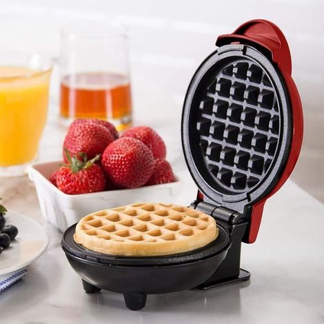 Mini Gaufrier Multifonctionnelle 350W 220V Machine à Gâteaux pour Enfants (1/4)