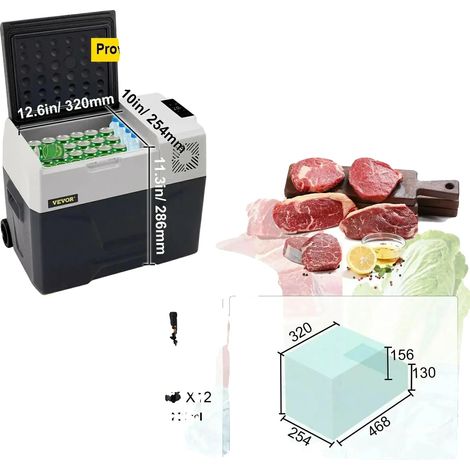 Frigorifero portatile per auto, controllabile tramite app, 30 litri (1/2)