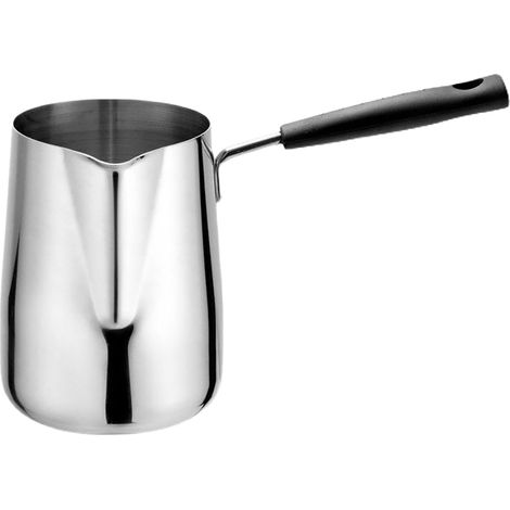 Lattiera piccola in acciaio inox anti-schizzi, facile da pulire, con funzione di mantenimento in caldo per l'ebollizione. (1/5)