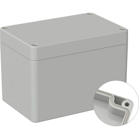 TRU COMPONENTS TC-9065500 Alloggiamento outdoor Policarbonato Grigio (RAL 7035) 1 pz. (1/2)