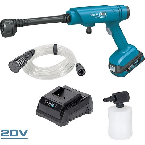 Kit hidrolimpiadora 20 v + batería 2.0 ah 08770 + cargador 2,3 a 08772