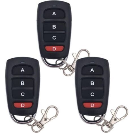 3 pièces télécommande de porte de garage clonage télécommande 433 mhz télécommande universelle sans fil porte-clés Duplicateur (1/5)