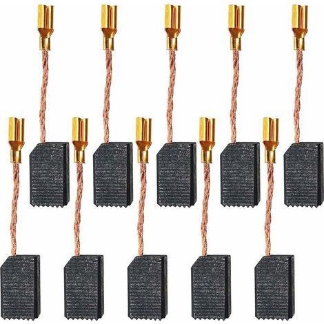 10 Pièces Balais de Charbon Accessoires pour Outils électriques Balai de Charbon pour Meuleuse d'Angle électrique (15 x 8 x 5mm),T-Audace (1/4)