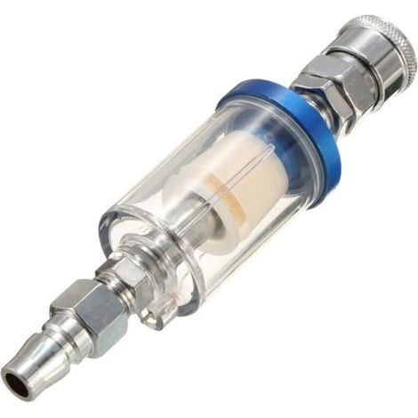TEMPSA 1/4\'\' BSP Mini Filtre Séparateur Eau Huile Pneumatique Outil Pour Air Compresseur Pistolet à Peinture (1/4)