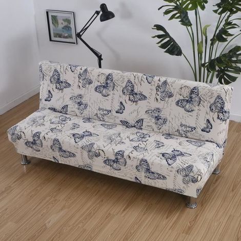 Housse de Canape Clic Clac Extensible 3 Places, Housse de Canapé sans Bras Élastique, Couverture de Canapé Spandex, Style B (1/4)