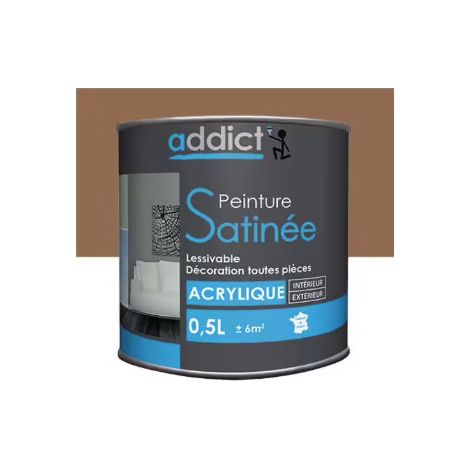ADDICT EG vernice acrilica multisubstrato satinata 0,5L colore Taupe
