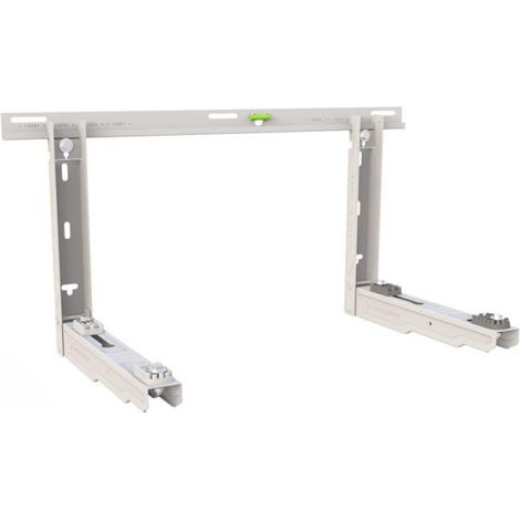 Staffa per climatizzatori ad aggancio con barra graduata snodata in lamiera zincata portata 110 kg tecnosystemi donatello sd scd500398