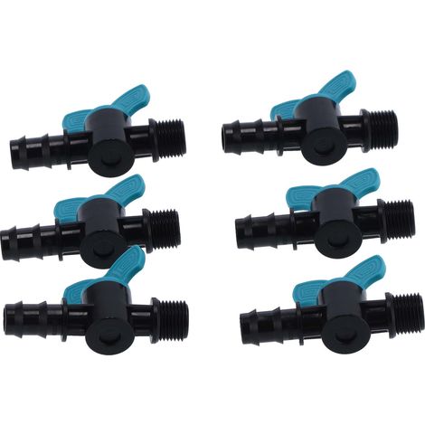 Válvula de riego – Paquete de 50 unidades con rosca macho de 3/4 de pulgada – Válvula de plástico de alta calidad para riego de jardines. (1/5)