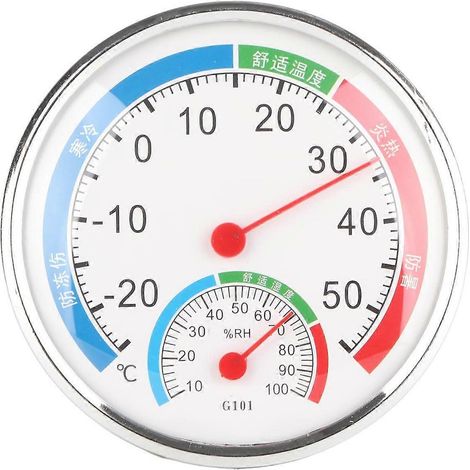 G101 Temperatur- und Feuchtigkeitsmessgerät, Feuchtigkeitsdetektor, Thermometer, Multifunktions-Hygrometer, Weiß