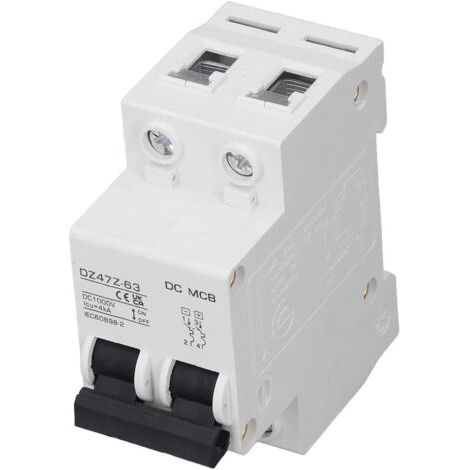 DEESSE SHOP-Disjoncteur Photovoltaïque, Disjoncteur CC, Système Magnétique, Arc d'extinction Auxiliaire 1000V pour Moto électrique (50A) (1/5)