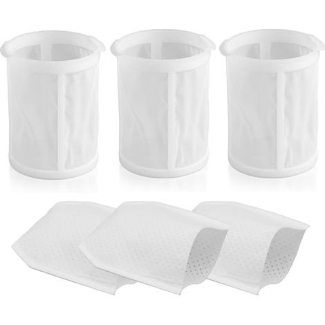 451208-3 3 Vorfilter mit 3 Filter, Ersatz für Makita CL100/106/180 DCL180 Staubsauger Zubehör Staubsaugerbeutel, Ersetzt 443060-3 (1/5)