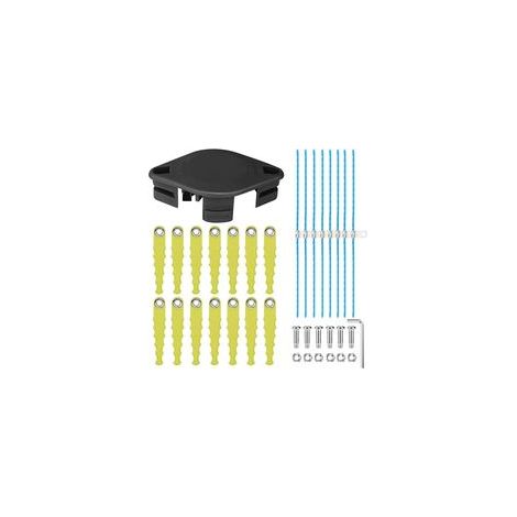 Couteau à percussion Sense 5132004559 RAC155 RAC158 pour coupe-bordures sans fil Ryobi 18 V OLT1825M, RY18LT25A-113P, RY18LT25A-120P, OLT1832, RLT2925, 14 lames de rechange avec 8 x extra (1/5)