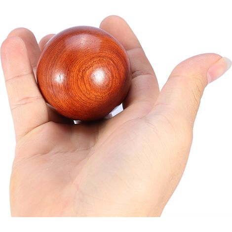 Paire de Boules de Relaxation en Bois 5cm, Massage des Mains, Anti-Stress, Méditation, Exercice de Santé, Soulagement de la Tension, Bien-être (1/4)