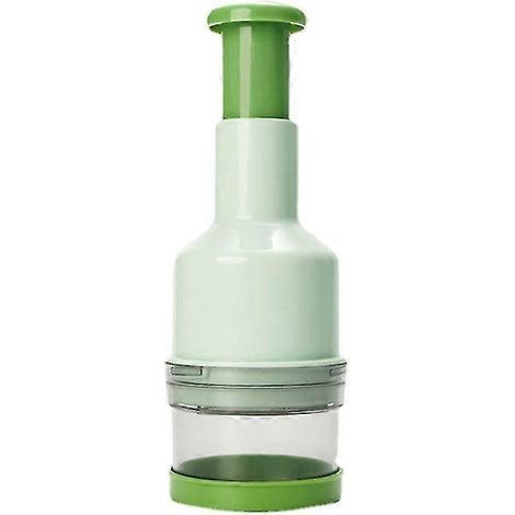 Hachoir à ail manuel, hachoir à oignons portatif multifonction pour la cuisine (1 pièce, vert) (1/5)