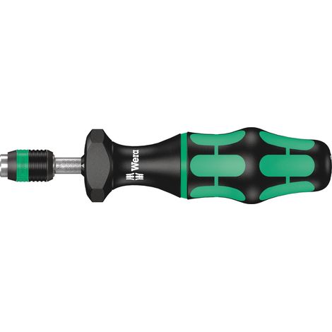 05074700001 7440 Kraftform, Tournevis dynamométrique réglable avec mandrin à serrage rapide rapidaptor, 1/4 pouce, 0, 3-1, 2 Nm, Noir/vert (1/5)