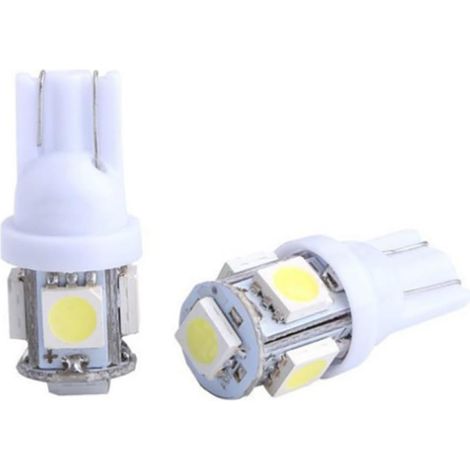 10pièces Lot De Ampoules Led Blanches Pour Feux Latéraux Voiture Sans Défaut Haute Luminosité Et Faciles à Installer