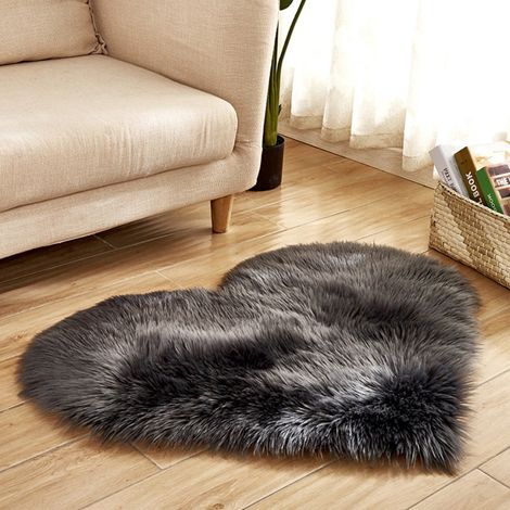 Tapis - Fourrure Synthétique - Polyester 100 % - Épaisseur 3 cm - Anti-dérapant - Chambre ou Salon - 120 x 170 cm - 1 Unité (1/3)