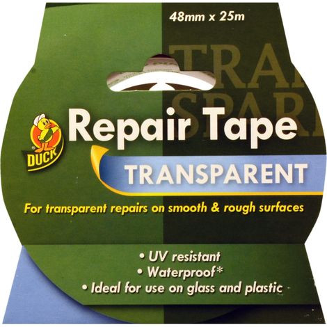 Shurtape Duck Tape Repair Tape, Transparent, 48mm x 25m