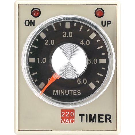 Relais temporisé de minuterie de retard de mise sous tension de 6 minutes 220VAC AH3-3(6M) (1/5)