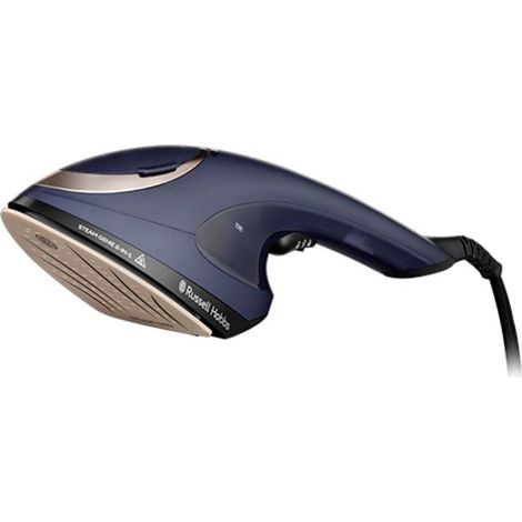 Russell Hobbs 28370-56 Steam Genie Ferro da Stiro Verticale 2in1 Spazzola Vapore 1700 W 0,15 L Piastra Ceramica colore Blu Oro (1/10)