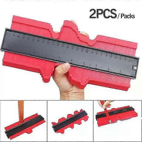 Onnfang Lot de 2 gabarits de traçage et de mesure pour le bois, outils de marquage, de carrelage et de travail du bois. (1/5)
