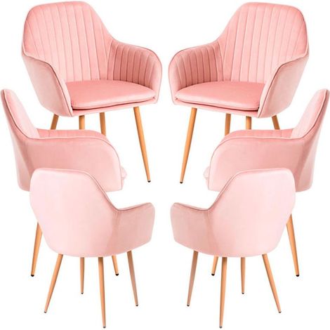 Packs Sillas Comedor - Pack 6 Sillas Chic - Rosa (1/5)