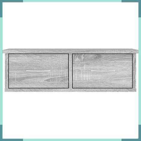 815079 Armoire murale Sonoma gris 60x26x18,5 cm Bois d'ingénierie (1/5)