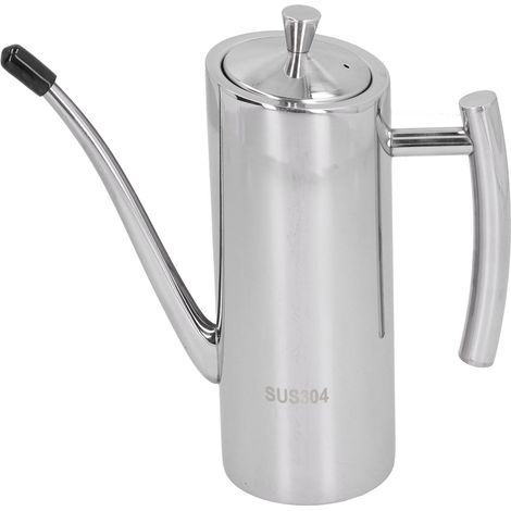 700-ml-Ölkanne aus Edelstahl 304 mit Tropfschutz für die Küche – Praktischer, auslaufsicherer Behälter (1/5)