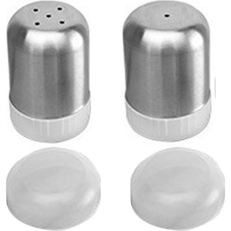 Stainless steel bottle, spice, salt, and pepper storage container, dustproof, 2 pieces