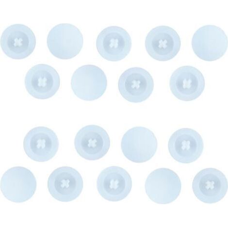 50 Pièces Capuchon à Vis en Plastique Cache-Vis, Anti-Rouille Cache Vis, Blanc en Plastique Vis Cruciformes à TêTe Croix, Capuchons DéCoratifs Vis, Capuchons pour Clous Autotaraudeurs (1/5)
