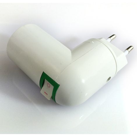 Lot de 4 douilles E27 avec interrupteur, compatible 220 V CA, pour applique murale de cuisine, adaptateur pour ampoule LED (blanches)