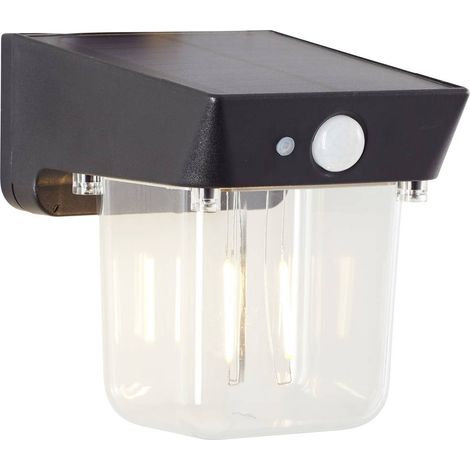 Brilliant Parson applique extérieure noire LED solaire (1/2)