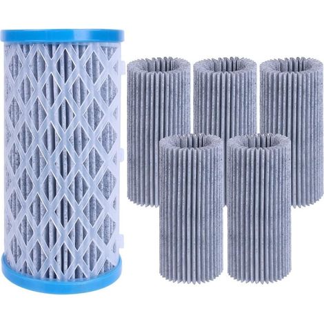 Lot de 5 cartouches filtrantes de type A/C pour piscines hors sol, conçues pour une filtration efficace et une utilisation réutilisable pour soutenir l'entretien de la piscine